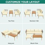 4-Piece Outdoor Rattan Patio Furniture Set