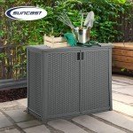 Suncast Lockable Outdoor Cabinet for Patio Storage