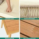 4-Piece Outdoor Rattan Patio Furniture Set