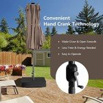 Tangkula 11-Piece Outdoor Rattan Dining Set