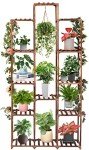 Large 13-Tier Wood Plant Stand for Indoors Outdoors
