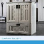 Suncast Resin Storage Cabinet for Indoor/Outdoor Use