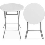 32" Round Folding Bar Table for Outdoor & Indoor Use