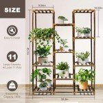 Large 11-Tier Wood Plant Stand for Indoor/Outdoor