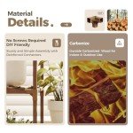 Tall Wood Plant Stand for Indoor and Outdoor Use