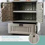 Suncast Resin Storage Cabinet for Indoor/Outdoor Use