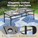 MIXPATIO 8-Person Rectangular Patio Dining Set