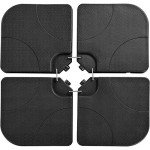 4-Piece Square Umbrella Base for Outdoor Use