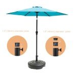 C-Hopetree Heavy Duty Water Fillable Umbrella Base