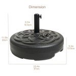 C-Hopetree Heavy Duty Water Fillable Umbrella Base