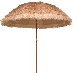 Tiki Patio Beach Umbrella with Tilt, 7.5ft