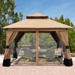 10'x10' Outdoor Gazebo with Netting by ABCCANOPY