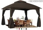 ABCCANOPY 10x10 Outdoor Gazebo with Mosquito Netting