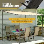 Charcoal Gazebo Canopy with Water-Resistant Cover
