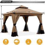 10'x10' Outdoor Gazebo with Netting by ABCCANOPY
