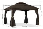 ABCCANOPY 10x10 Outdoor Gazebo with Mosquito Netting