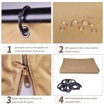 AONEAR 10' x 10' Gazebo Privacy Curtain, Khaki