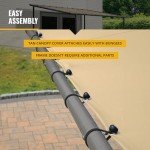 Charcoal Gazebo Canopy with Water-Resistant Cover