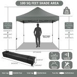 10x10 Pop-Up Canopy Tent with Sidewalls