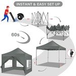 10x10 Pop-Up Canopy Tent with Sidewalls
