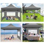 10x10 Pop-Up Canopy Tent with Sidewalls