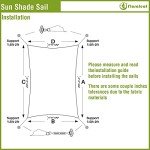 FLORALEAF 10' x 13' Waterproof Sun Shade Sail