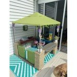 YardJoyliz Waterproof Patio Canopy for Kids Playhouse