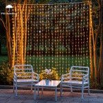 600 LED Dual Color Curtain Fairy Lights