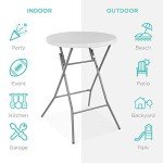 32" Round Folding Bar Table for Outdoor & Indoor Use