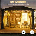 600 LED Dual Color Curtain Fairy Lights