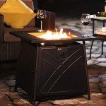 BALI OUTDOORS 28" Propane Fire Pit Table