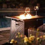 BALI OUTDOORS 28" Propane Fire Pit Table
