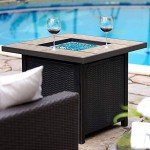 Bali Outdoors 32" Propane Gas Fire Pit Table