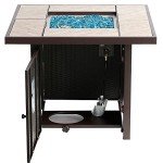 Bali Outdoors 32" Propane Gas Fire Pit Table