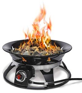 21-Inch Portable 58,000 BTU Fire Pit with Cover