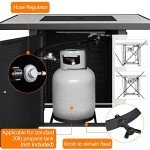 Yaheetech 30" Square Propane Fire Pit Table