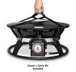 21-Inch Portable 58,000 BTU Fire Pit with Cover