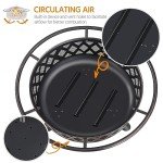 Yaheetech 36" Outdoor Wood Burning Fire Pit