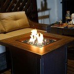 BALI OUTDOORS 30-Inch Square Propane Fire Pit Table