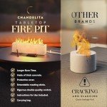 Portable Tabletop Fire Pit with Roasting Sticks