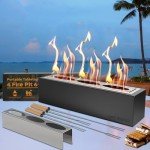 Rectangle Tabletop Fire Pit with S'mores Sticks