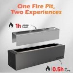 Rectangle Tabletop Fire Pit with S'mores Sticks