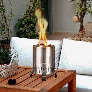 Outdoor Smokeless Tabletop Fire Pit with Accessories