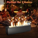 Rectangle Tabletop Fire Pit with S'mores Sticks
