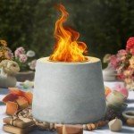 Gainsboro Mini Portable Concrete Tabletop Fire Pit