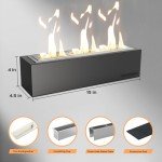 Rectangle Tabletop Fire Pit with S'mores Sticks