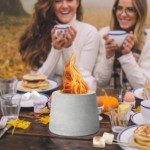 Gainsboro Mini Portable Concrete Tabletop Fire Pit