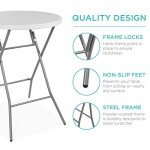 32" Round Folding Bar Table for Outdoor & Indoor Use