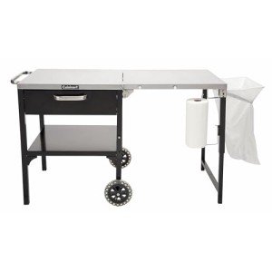 Cuisinart Outdoor Table & Grill Stand, Black/Silver