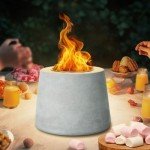 Gainsboro Mini Portable Concrete Tabletop Fire Pit